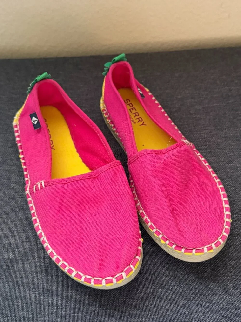 Kids' Pink Pineapple Slip On Shoes, Size 13M